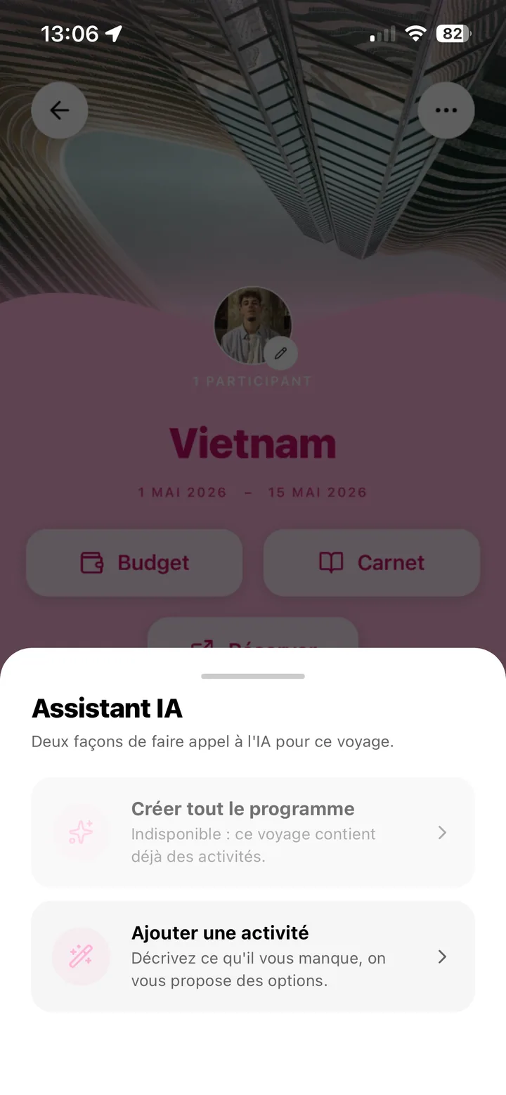 Assistant IA d'Odyssa : créer tout le programme ou ajouter une activité