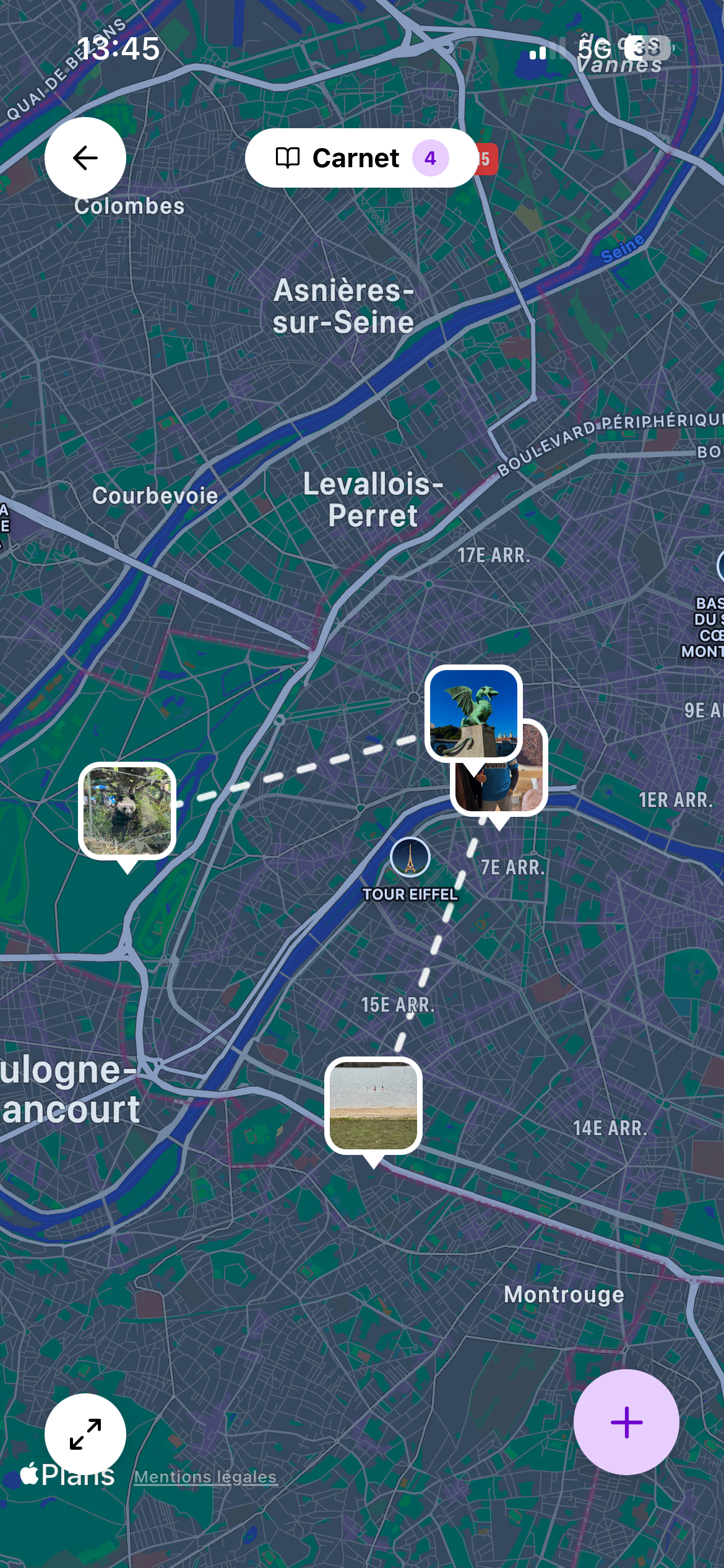 Journal de voyage géolocalisé